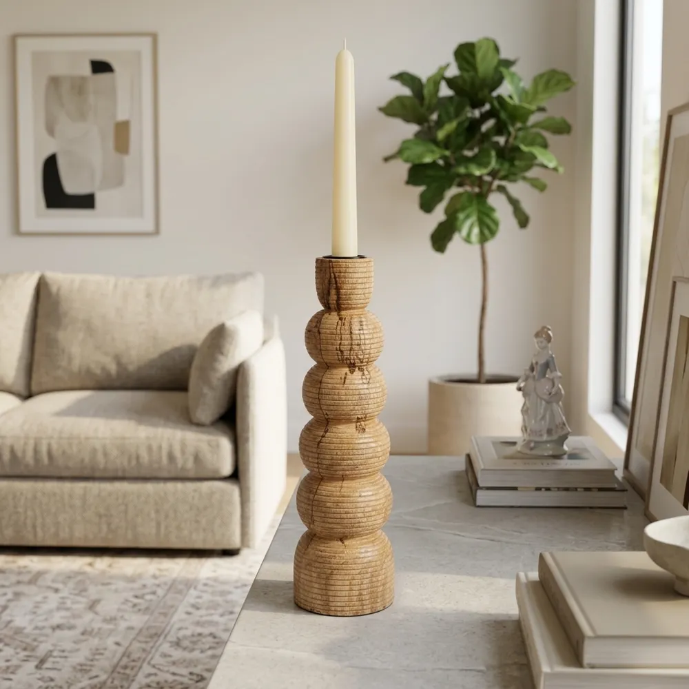 DALEYWIND BROWN CANDLE HOLDER 10 (IN)