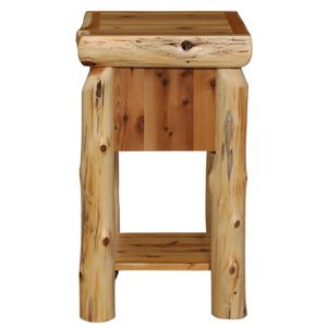 Cedar Mini One Drawer Nightstand with Shelf- Vintage 5