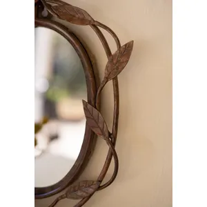 Forged-Iron Vine Framed Mirror 3