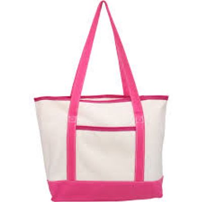 REPEAT LOBSTER CANVAS TOTE - PINK