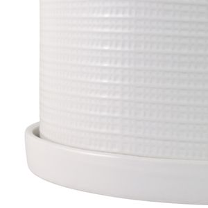 REEDBURN SET OF 2 WHITE PLANTER 11 (IN) 6