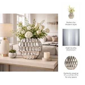 EDWINCREST SILVER VASE 17 (IN) 11