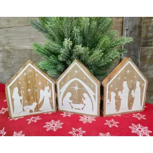 Folding Nativity 14x6in 1