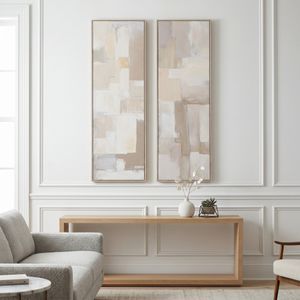 STONEVALE SET OF 2 TAN ART 70 (IN) 4