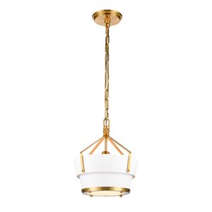 Marin 10.5'' Wide 1-Light Mini Pendant - Satin Brass 1