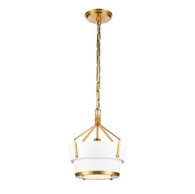 Marin 10.5″ Wide 1-Light Mini Pendant - Satin Brass