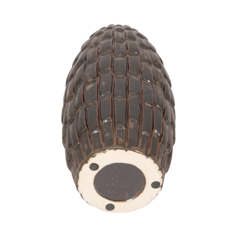 HAMDENROSE BROWN VASE 12 (IN)