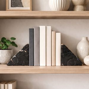 CHILTONVIEW SET OF 2 BLACK BOOKENDS 6 (IN) 11