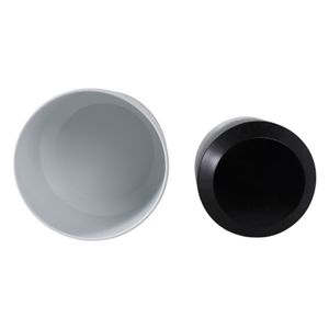 NICOLEHAM SET OF 2 BLACK PLANTER 23 (IN) 8