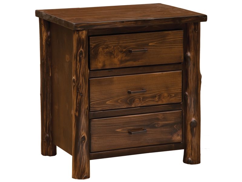 Headwaters XL Three Drawer Nightstand - Coffee 2