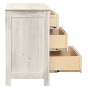 Heritage Oak Three Drawer Chest - Premium 8
