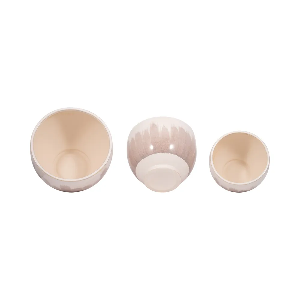 DASHSHAW SET OF 3 WHITE PLANTER 11 (IN)