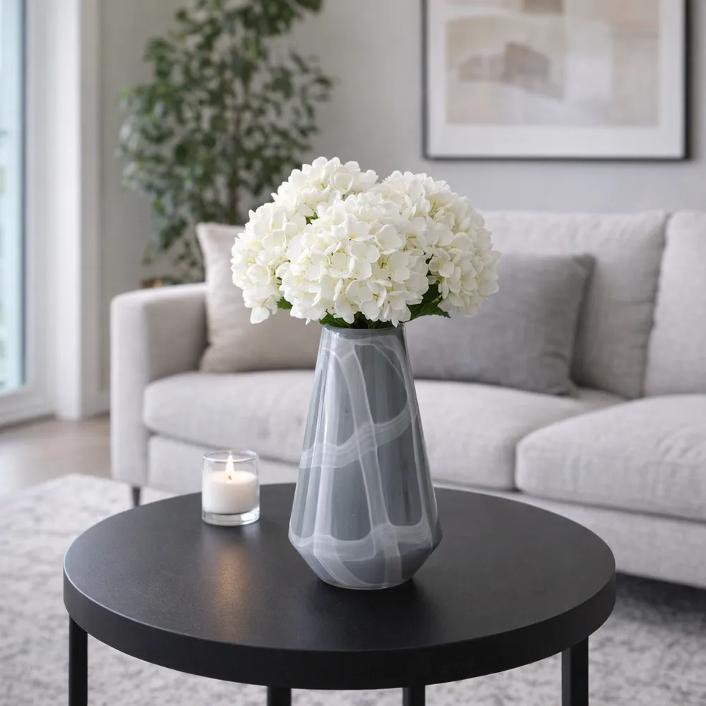 DIGBYDALE GRAY GLASS VASE 9 (IN)