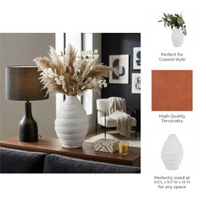 KELSEYHOLM WHITE VASE 14 (IN) 9