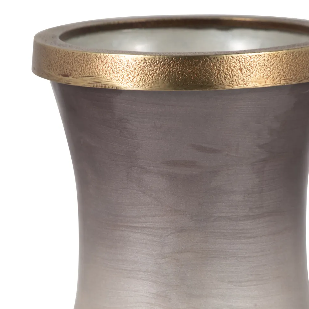 WOODSONBROOK BROWN GLASS VASE 13 (IN)