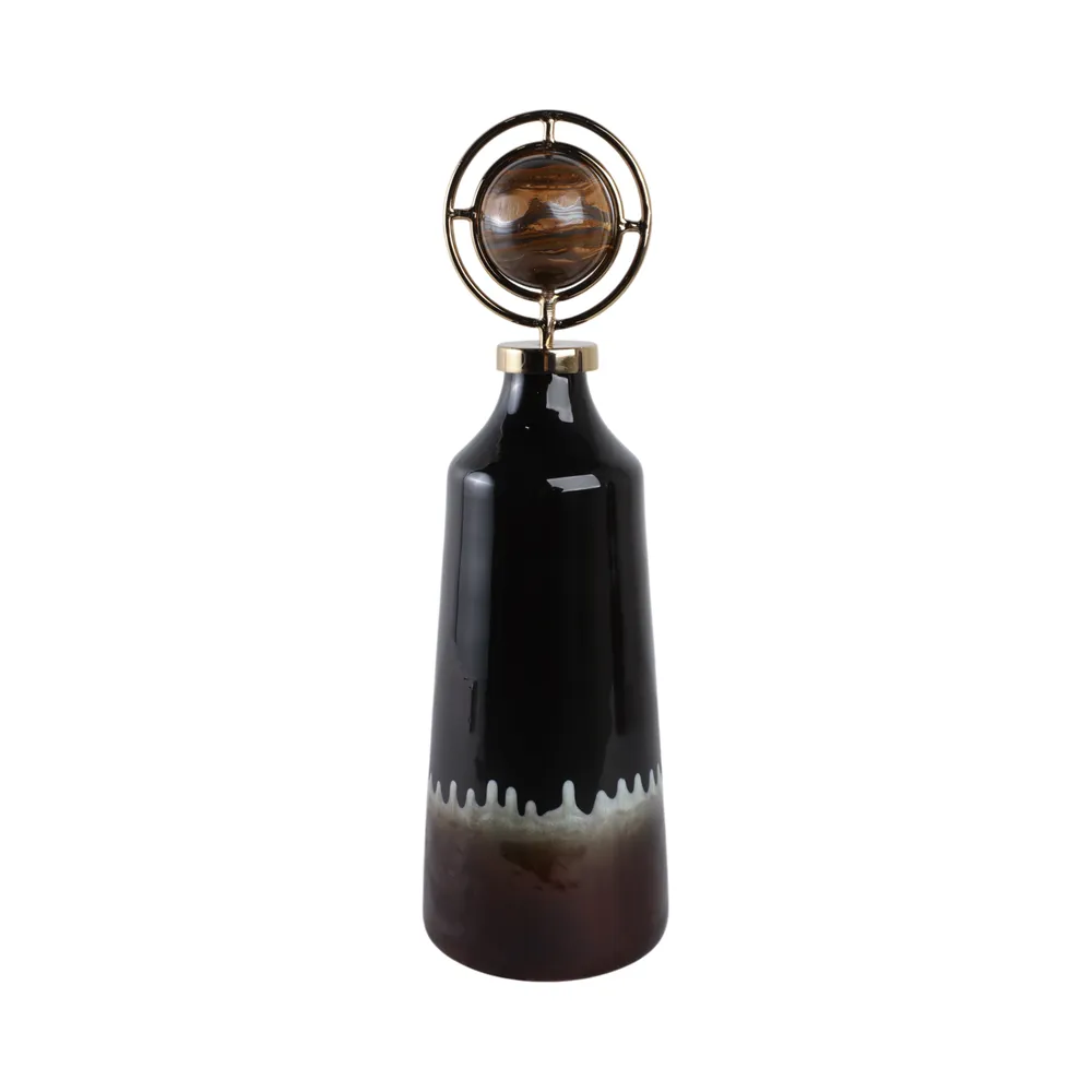 GRAYDONWIND BROWN GLASS VASE 20 (IN)