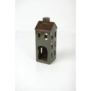 Set of 6 Colorful Ceramic Village Luminaries 2