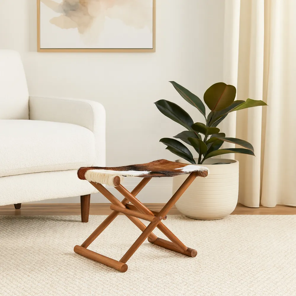 COLBYBEACH BROWN STOOL 16 (IN)