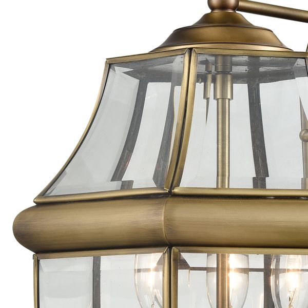 Ashford 12'' High 3-Light Outdoor Sconce - Antique Brass
