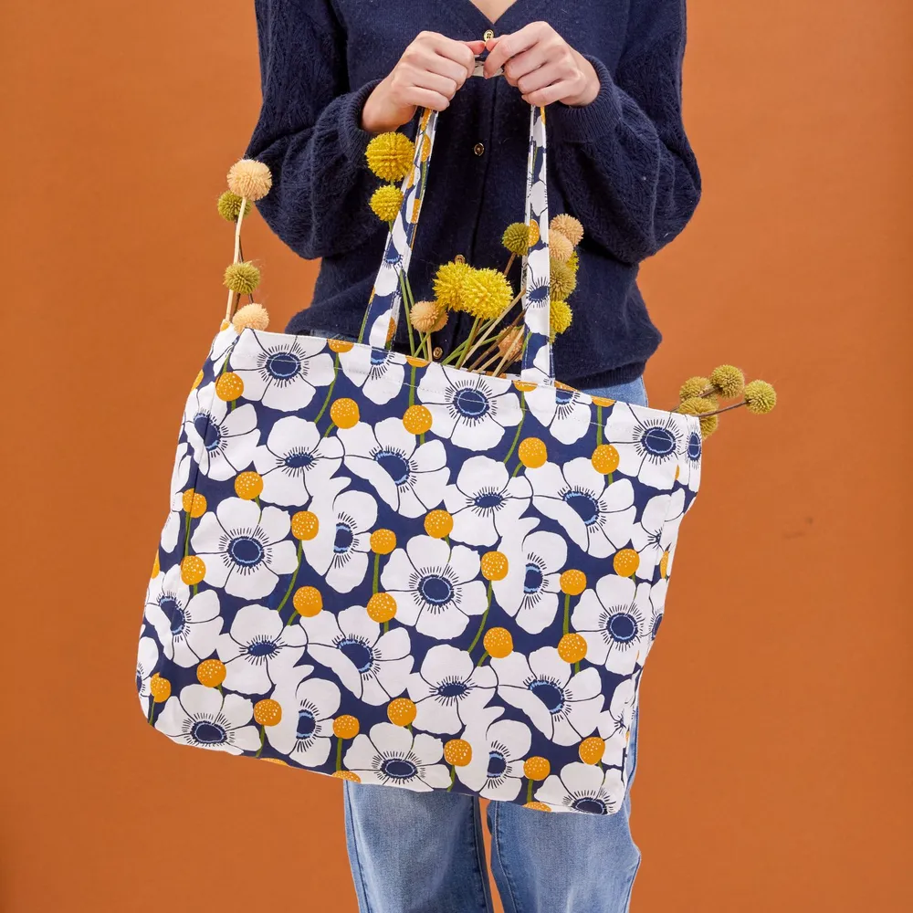 Windflower Little Shopper Canvas Tote Bag