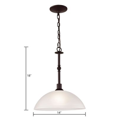 Jackson 14'' Wide 1-Light Pendant - Oil Rubbed Bronze