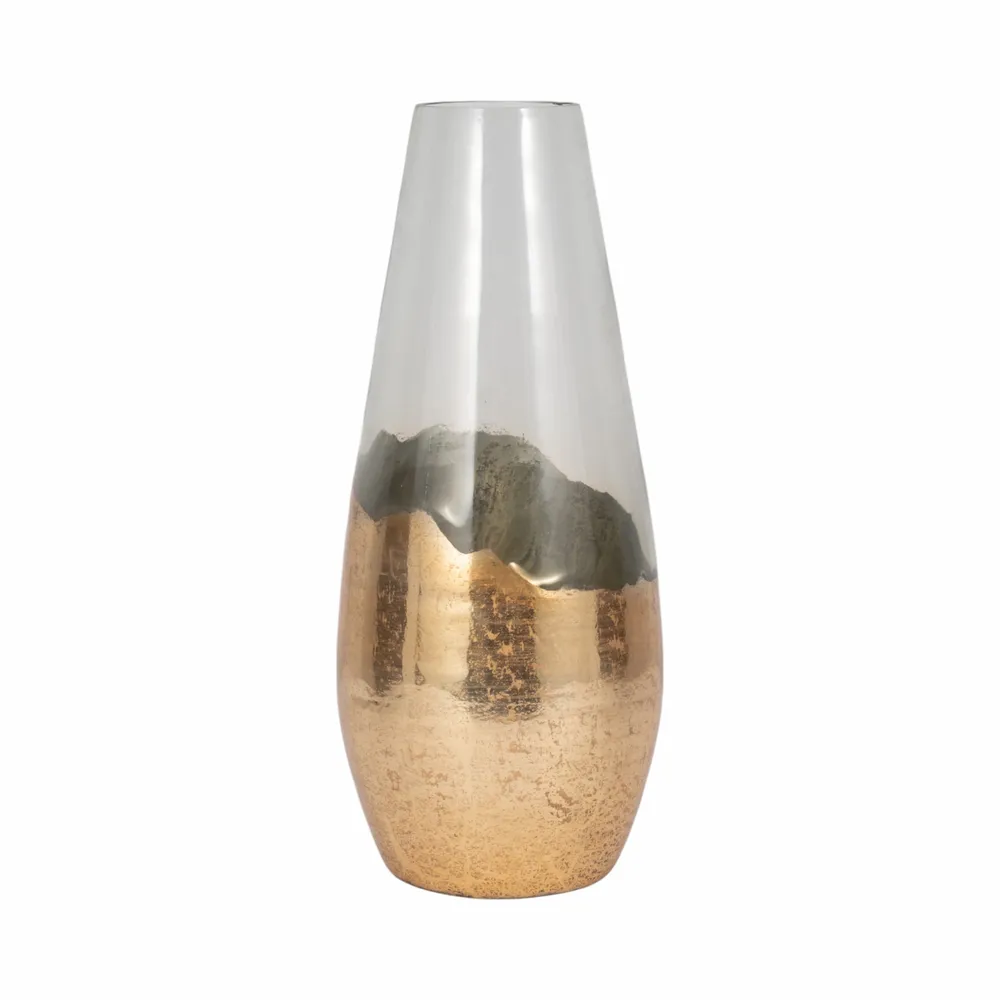 REEDMORE CLEAR GLASS VASE 19 (IN)