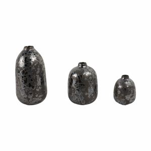 TESSGATE SET OF 3 BLACK VASES 10 (IN) 3