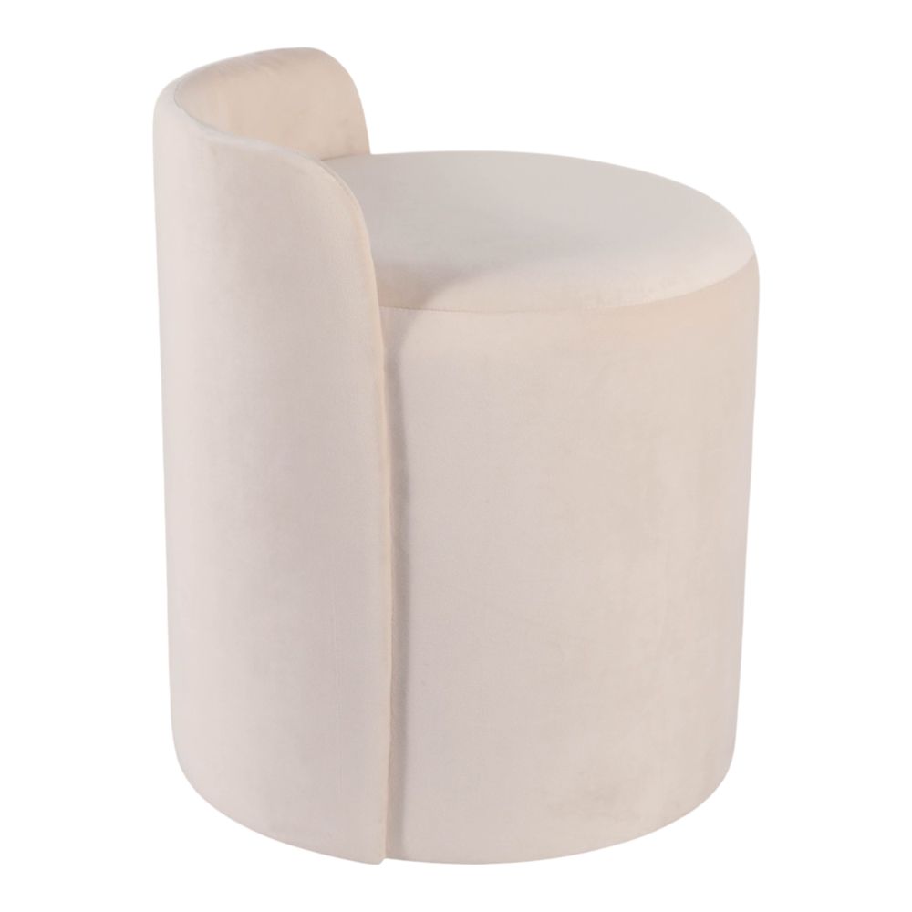 BAYARDMILL WHITE OTTOMAN 22 (IN)