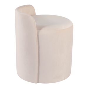 BAYARDMILL WHITE OTTOMAN 22 (IN) 6
