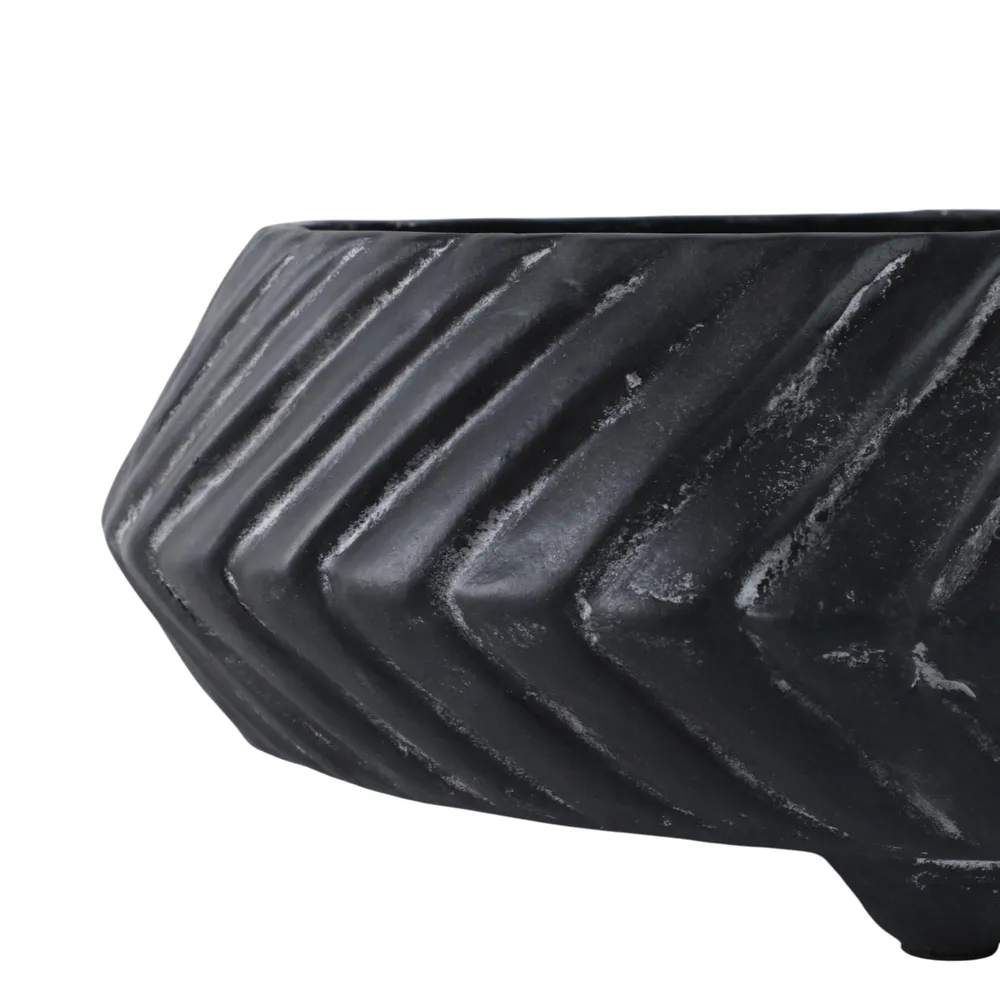 GILBERTRUN SET OF 2 BLACK BOWLS 6 (IN)