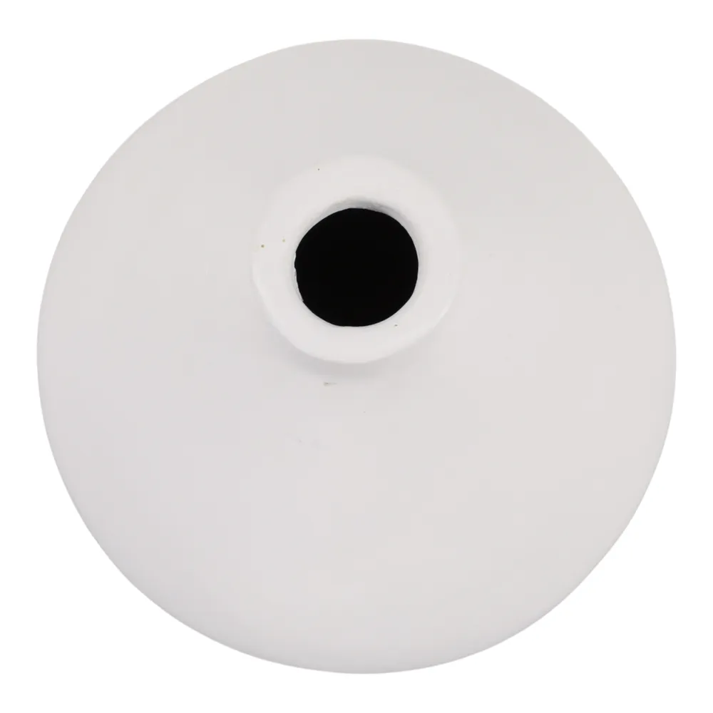 DUTTONSIDE WHITE VASE 9 (IN)
