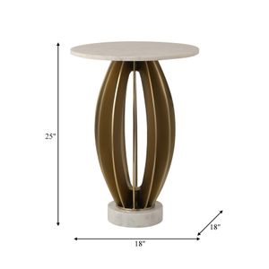 WARDWOOD WHITE TABLE 25 (IN) 7