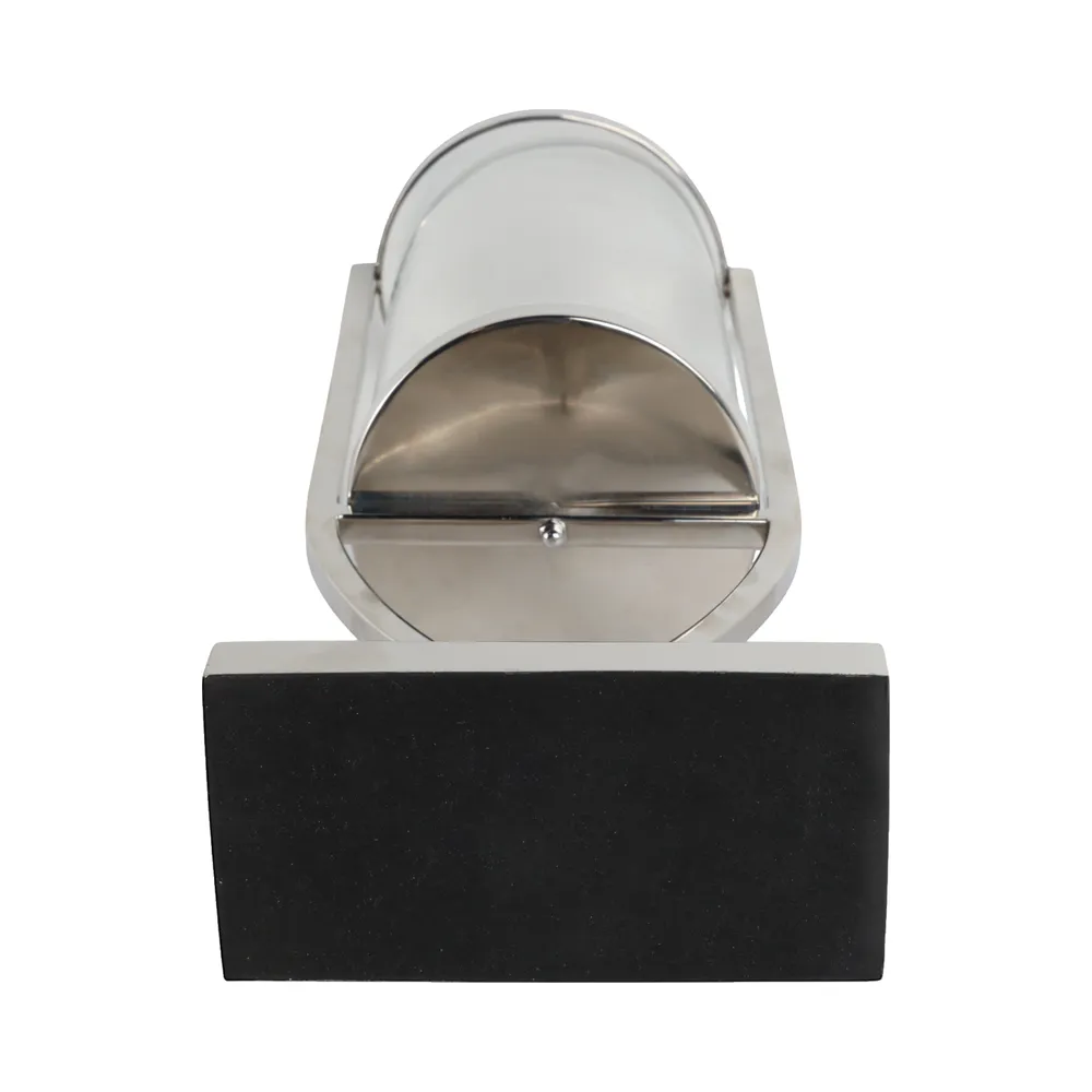 OLIVERHAVEN SILVER CANDLE HOLDER 23 (IN)