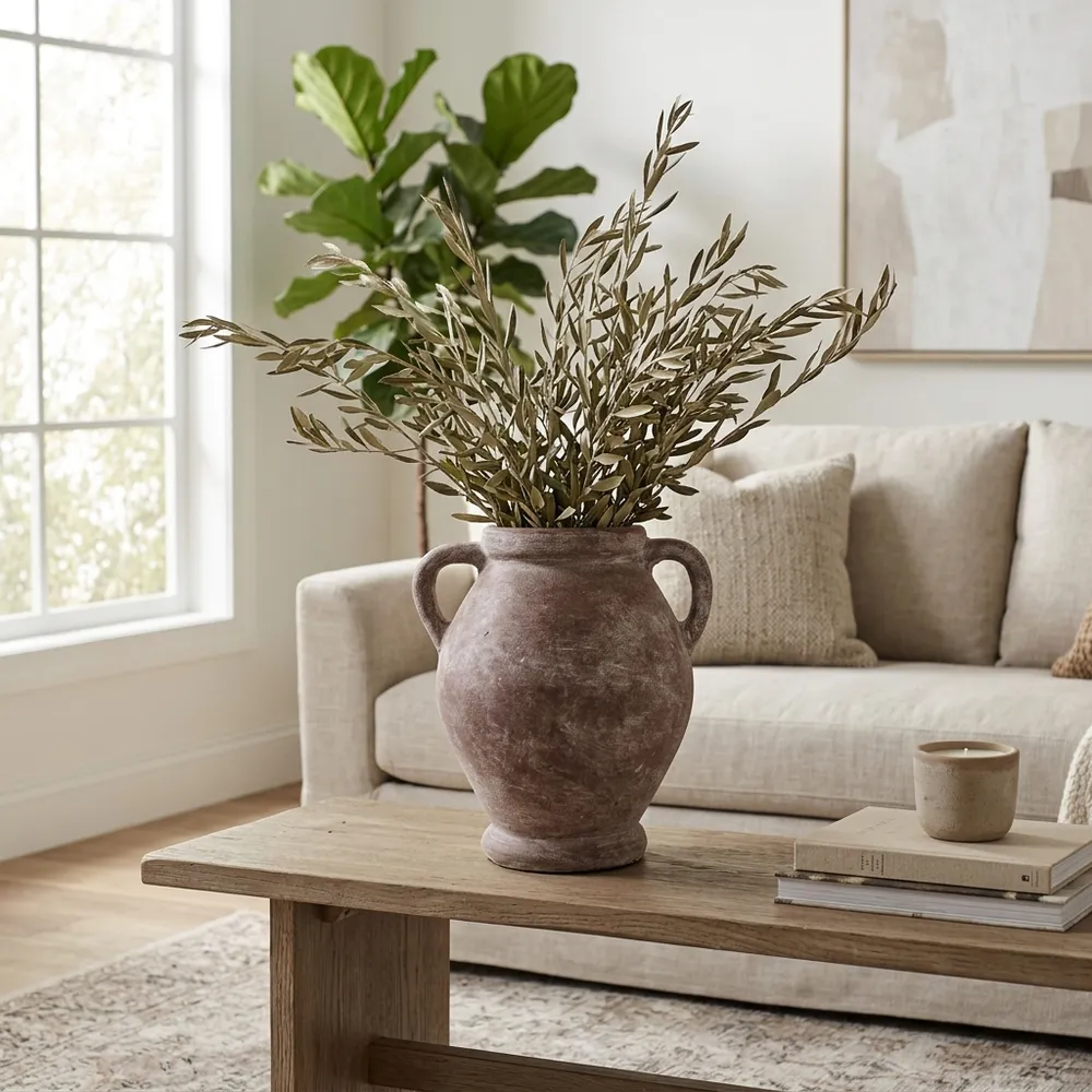 CHILTONLAND GREEN VASE 13 (IN)