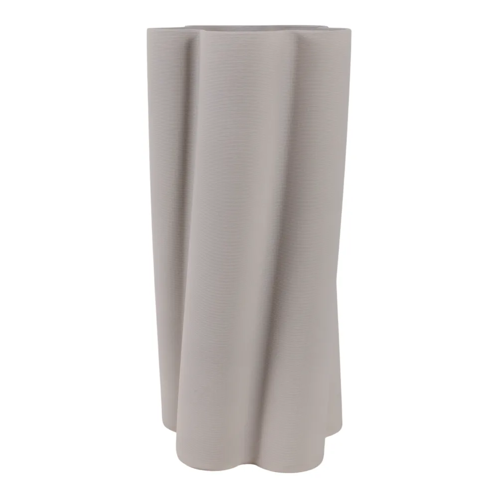 HOPEBEACH GRAY VASE 18 (IN)