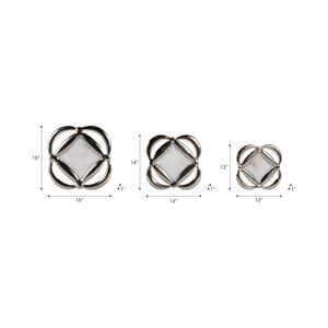 BONDSHAW SET OF 3 GOLD METAL WALL 16 (IN) 8