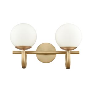 Caroline 16'' Wide 2-Light Vanity Light - Brushed Gold 2