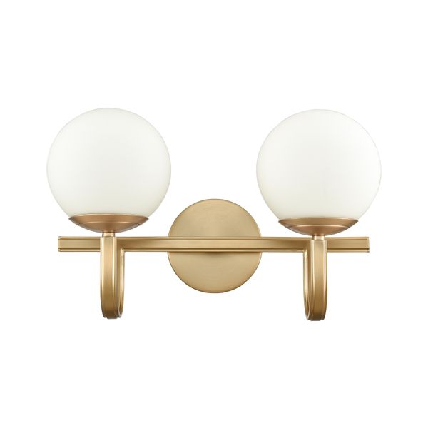 Caroline 16'' Wide 2-Light Vanity Light - Brushed Gold