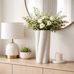 HOPEBEACH GRAY VASE 18 (IN) 2