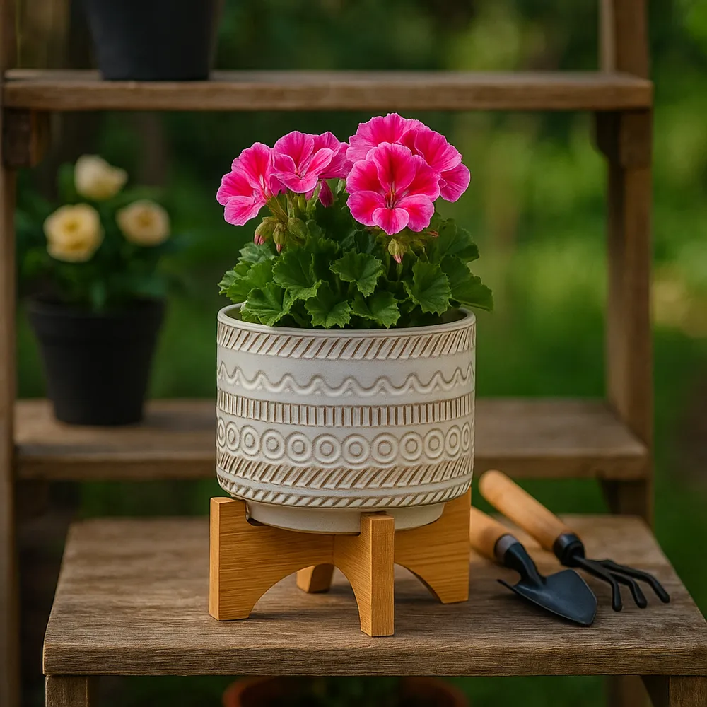 DORSETPORT IVORY PLANTER 8 (IN)