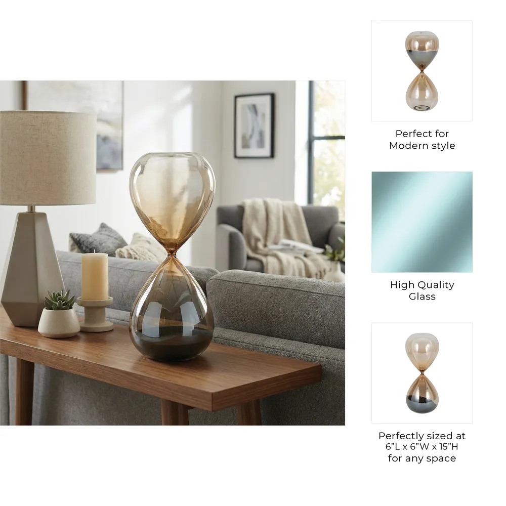 HALSEYPORT ORANGE HOURGLASS 15 (IN)