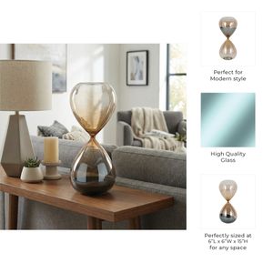 HALSEYPORT ORANGE HOURGLASS 15 (IN) 9