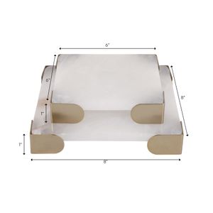 JANEVIEW SET OF 2 WHITE TRAY 2 (IN) 7