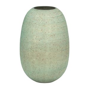 ZEBMORE BLUE GLASS VASE 12 (IN) 4