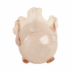 DAXTONROSE TAN GLASS VASE 10 (IN) 8