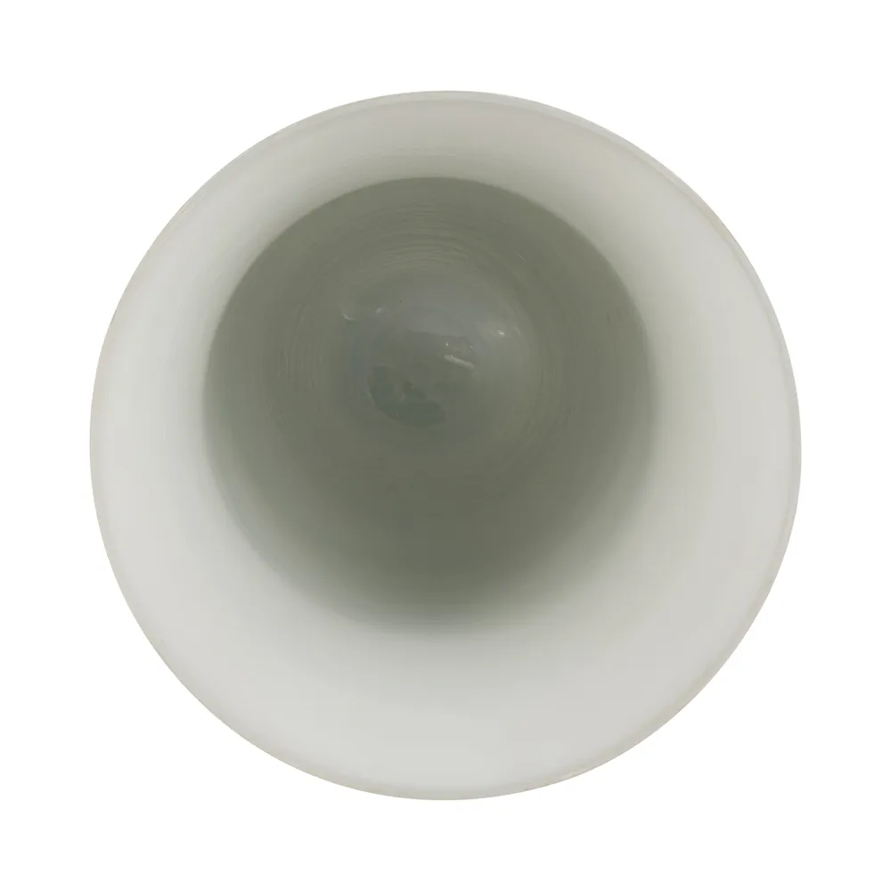 ERWINLAND WHITE GLASS VASE 12 (IN)