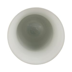 ERWINLAND WHITE GLASS VASE 12 (IN) 7