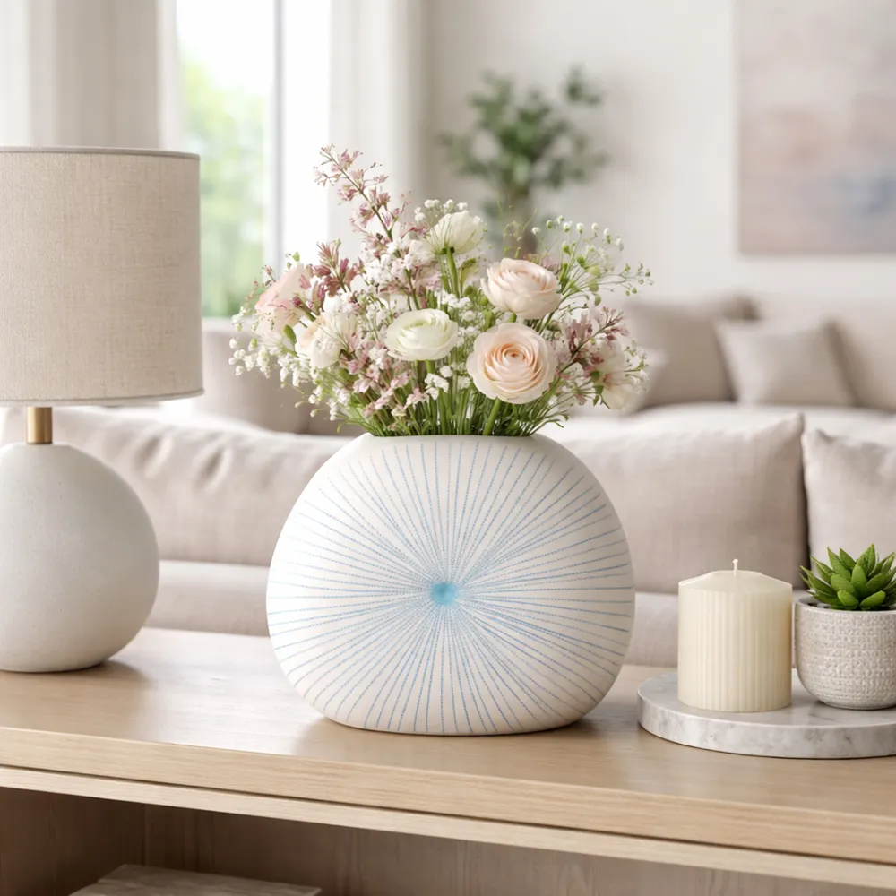LOCHFORD BLUE VASE 9 (IN)