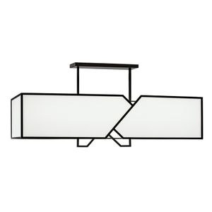 Moiselle 48'' Wide 6-Light Linear Chandelier - Matte Black 1