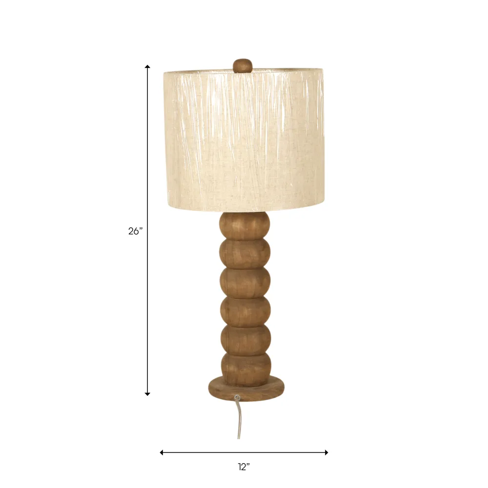 FARROWFORD BROWN LAMP 26 (IN)